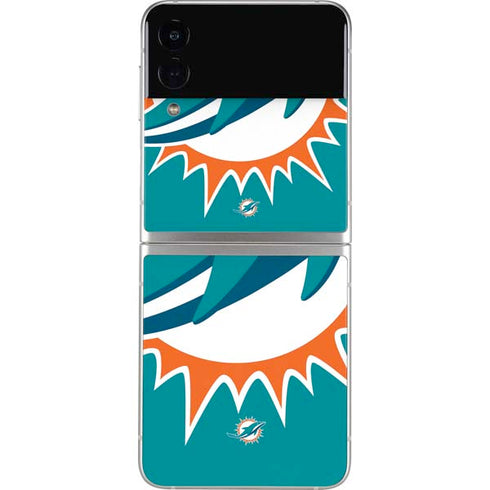 NFL Miami Dolphins Large Logo Galaxy Z Flip4 5G Skin